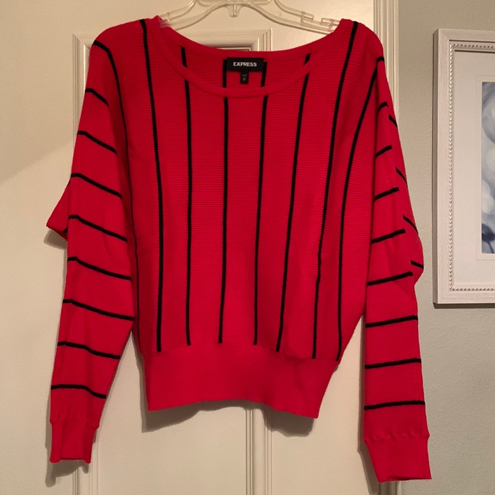 EXPRESS long sleeve striped sweater. Size M